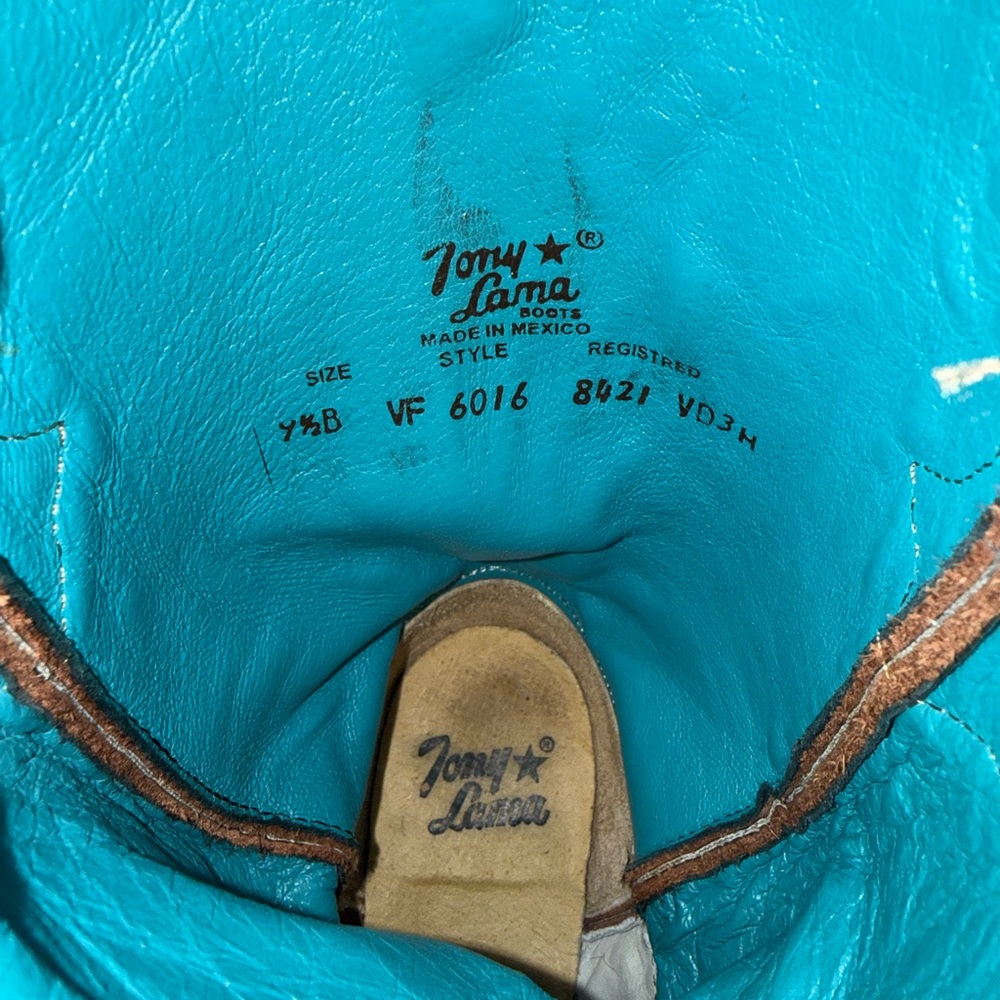 Tony Lama Leather Boots - Picture 2 of 4